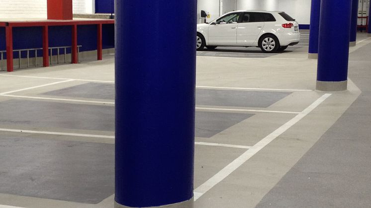 Ännu ett P-garage med Mapei Golvsystem