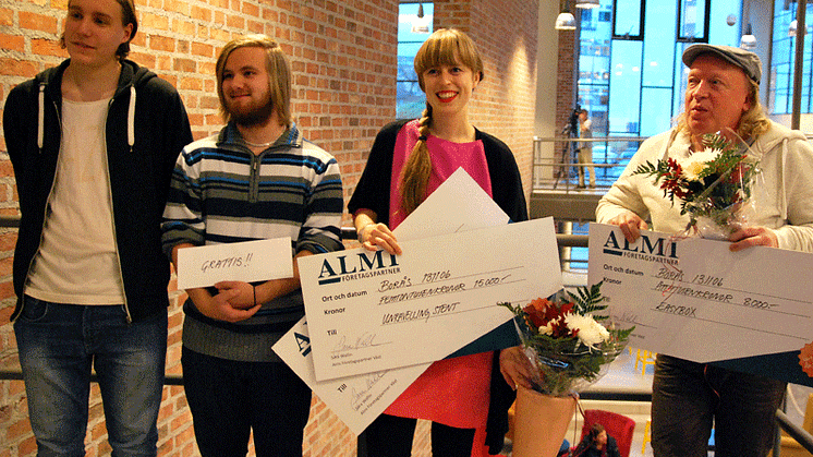The Unravelling stent och PressCise på prispallen i Almis ”Pitcha din idé”
