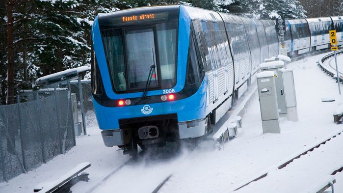 Vinter i tunnelbanan