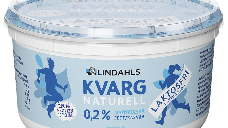Äntligen! Lindahls lanserar laktosfri naturell kvarg.