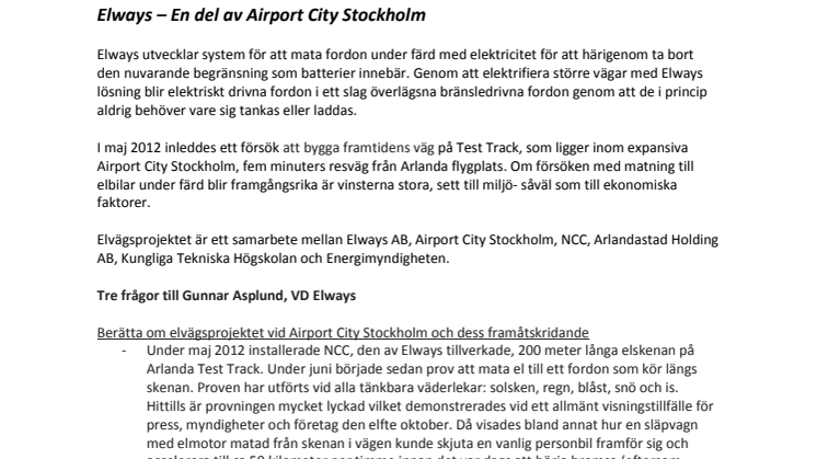 Elways - En del av Airport City Stockholm