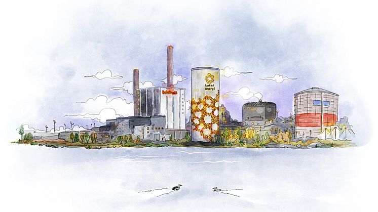 Illustration över hur energilagret skulle kunna se ut. 