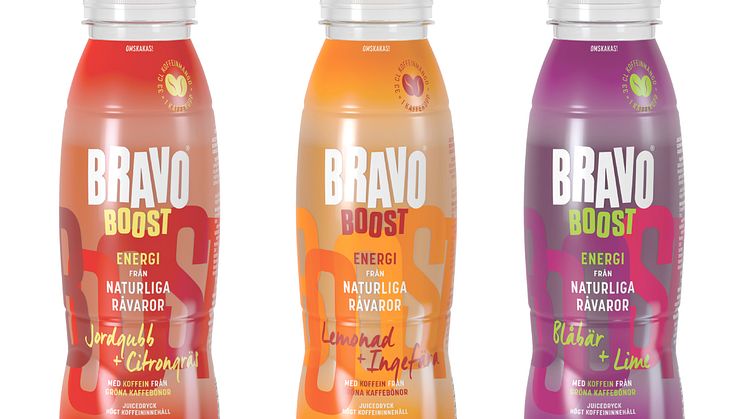 Bravo lanserar juicedryck med energi från gröna kaffebönor