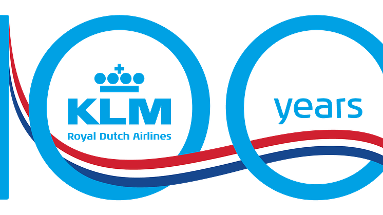 KLM 100 logo