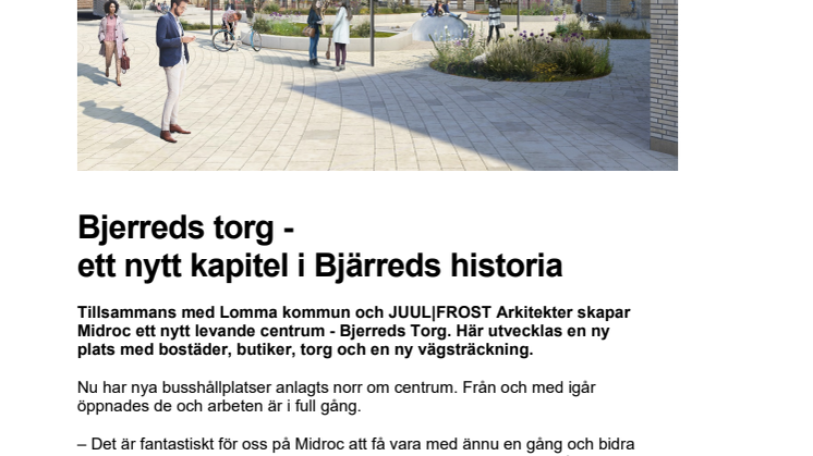 Bjerreds torg - ett nytt kapitel i Bjärreds historia 