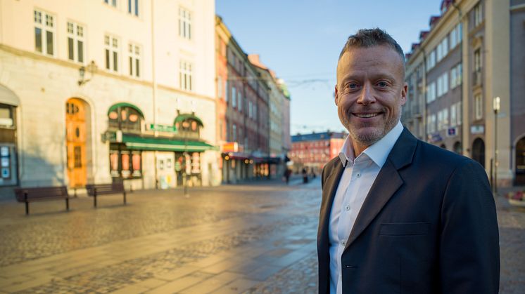 Niklas Hoffström, kontorschef i Södertälje vid det nyöppnade kontoret