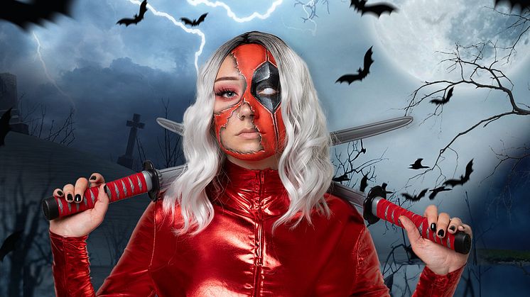 Årets halloweensminkning tillsammans med Butterick´s sminkexpert Louise Arwidmark.