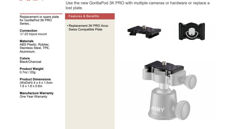 Joby GorillaPod 3K Pro QR plate datasheet.pdf