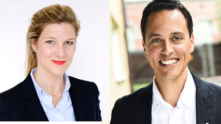 Foto: Louise Eklund (L), regionråd och Philip Sandberg (L), kommunstyrelsens ordförande i Lund