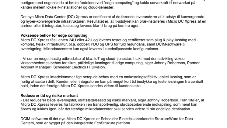 Ny generation af mikrodatacentre gør virksomheder klar til edge computing 
