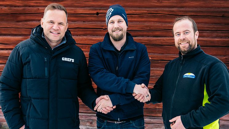 Fr vänster: Jon Hansson, Magnus Larsson och Johan Eriksson.
