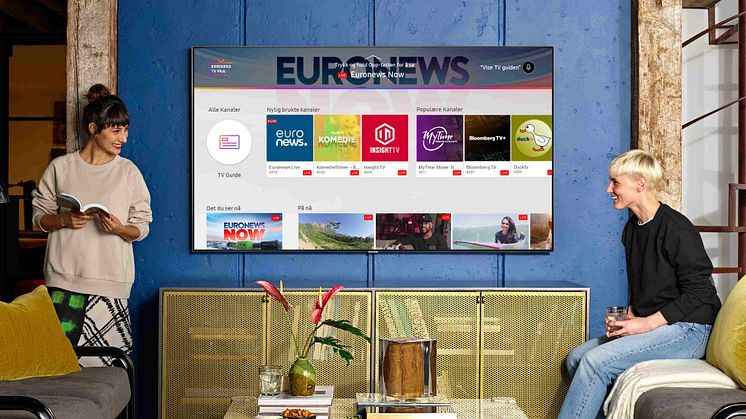 SAMSUNG PLUS: Tjenesten gir kunder direkte tilgang til nyheter, sport, underholdning og mer. 