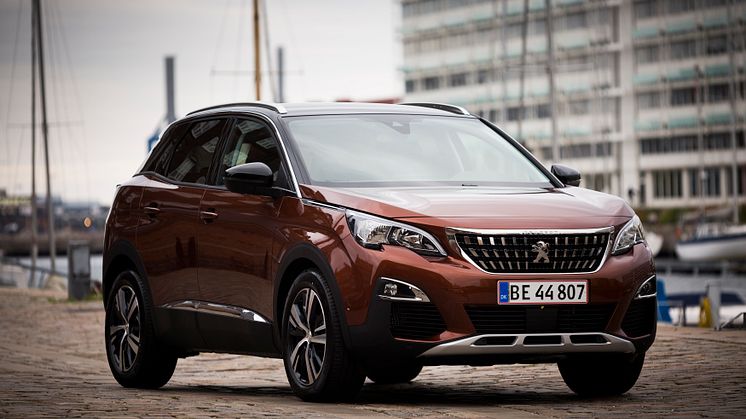 Ny PEUGEOT 3008 SUV blåstemplet med 5 stjerner i EuroNCAP