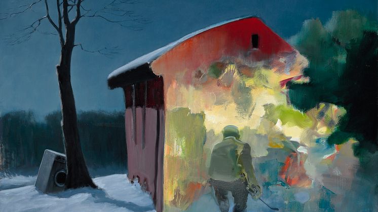Poul Anker Bech: "Golfdrømme i vinternat", 1994. Hammerslag: 300.000 kr.