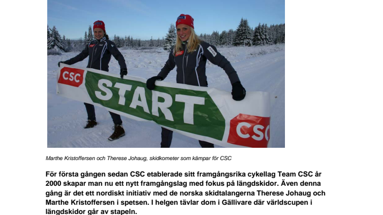 Nyhet från CSC: Global IT-jätte satsar på nytt framgångslag i Norden