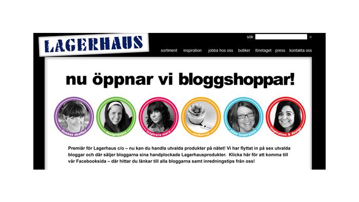 Lagerhaus öppnar sex nya butiker idag
