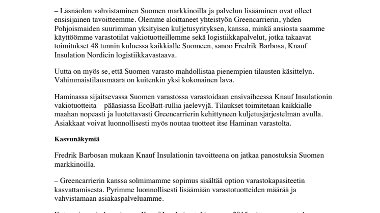 Olemme nyt avanneet Suomen varastomme! 