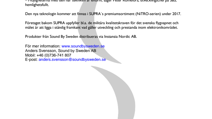 SUPRA lanserar Artificiell intelligensteknologi
