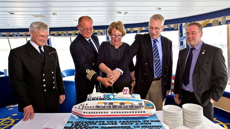 ​Kirkwall celebrates 1,500th cruise call and 750,000th cruise guest with the arrival of Fred. Olsen’s 'Black Watch'