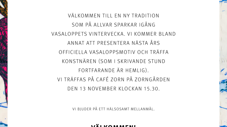 Pressinbjudan avtäckning årets motiv 2015