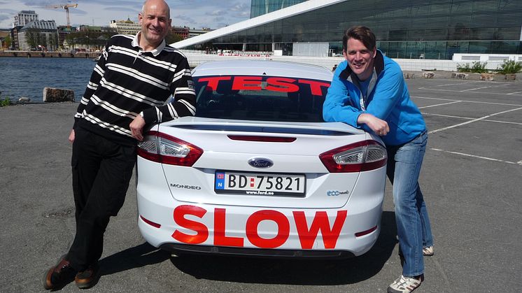Knut Wilthil og Henrik Borchgrevink kjørte 2536,4 km på en dieseltank med en ordinær Ford Mondeo ECOnetic