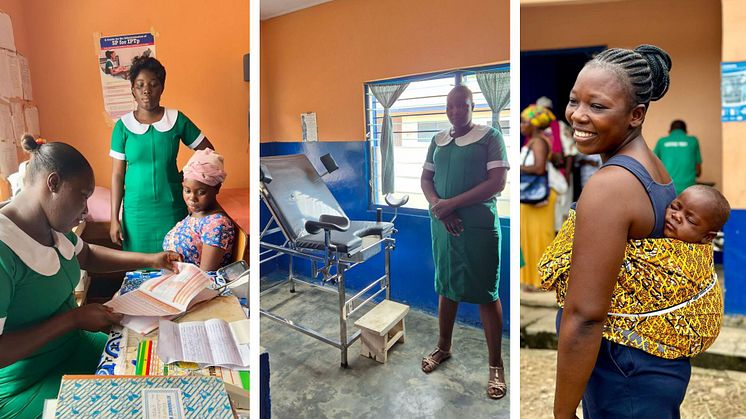 Hebammen-Assistentinnen und Patientinnen der Gesundheits- und Geburtsstation im Addonkwanta Epicenter Clinic in Ghana (Bildquelle: Hunger Projekt e.V.)