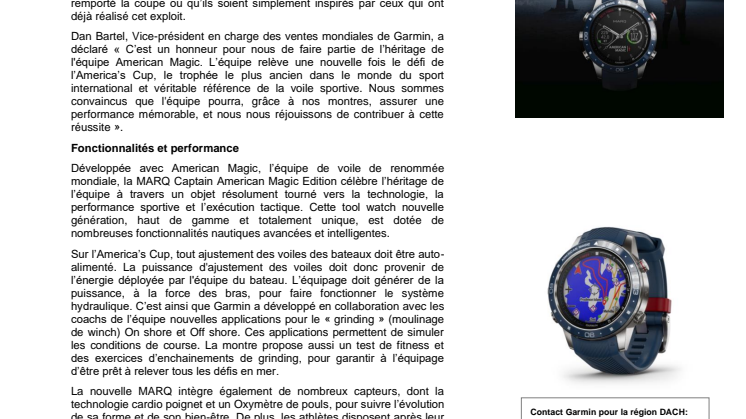 MARQ Captain American Magic Edition : une montre d’exception qui vient étoffer la collection haut-de-gamme de Garmin. 