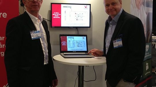Delar av grundarteamet i VisueCare: Karl-Johan Synnerdahl och Lars Franzén.
