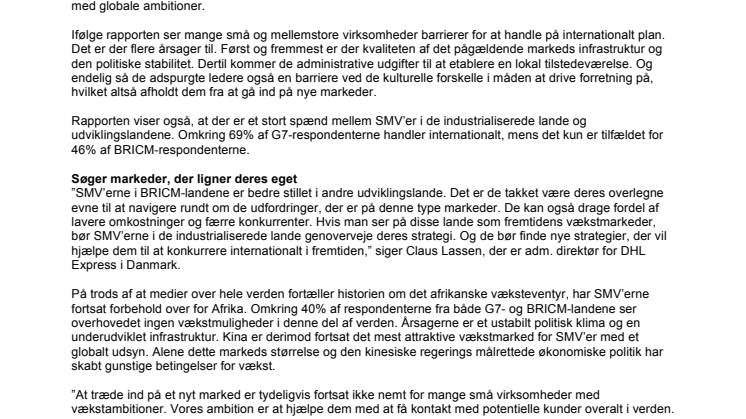 SMV’er vil i 2019 hente op til 50% af omsætningen i udlandet