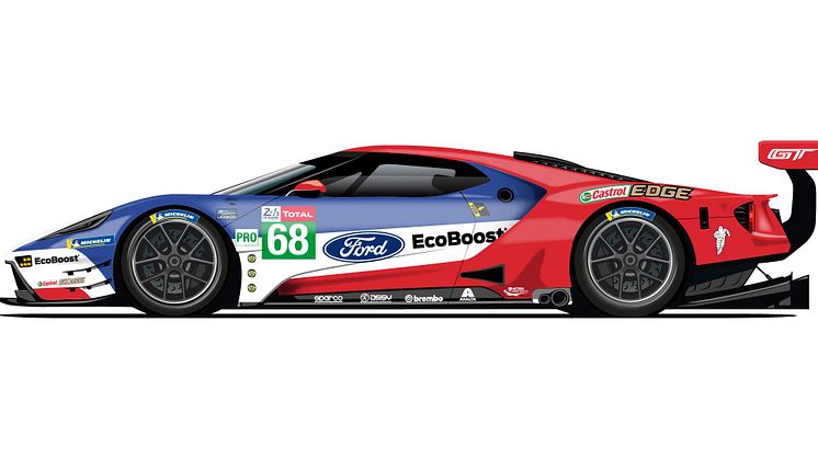 Ford hylder Le Mans-sejre med unikke Ford GT-design