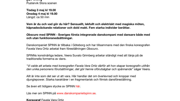 Obscuro- Kroppar med junglepower och överlevnad [SPINN] 