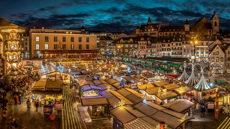 Der Weihnachtsmarkt Basel findet vom 25. November bis 23. Dezember 2021 statt.