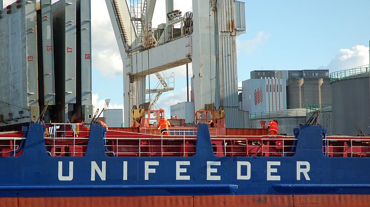 Unifeeder ökar i Helsingborg Hamn