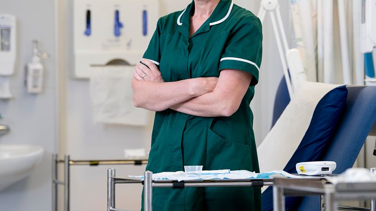 Susan Miller, one of the first students to enrol in a new 18 month nurse degree apprenticeship.