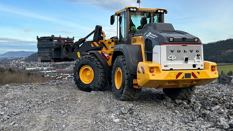 Volvo L120 Electric Conversion hos Heidelberg Materials