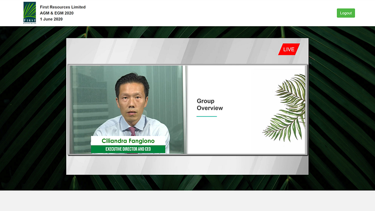 Virtual AGMs - here is a screen grab of one of the many virtual AGMs we produced during Covid