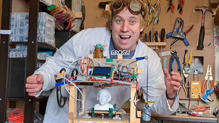 Gleden av å skape noe selv er essensen i Oslo Skaperfestival. På bildet: Alexander Cordes, en ingeniør med mange sprø prosjekter.