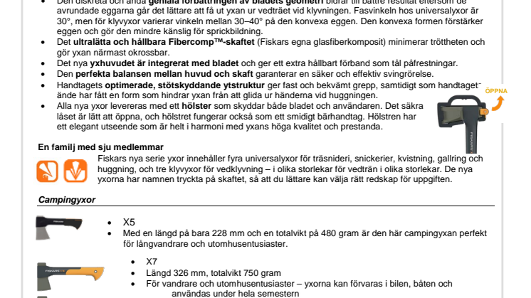 FISKARS LANSERAR NYA GENERATIONS YXOR