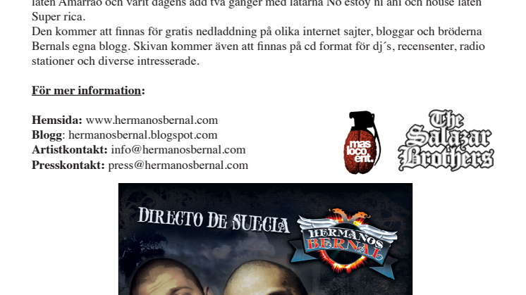 Latinamerikansk rap producerad av ökända producent teamet The Salazar Brothers 