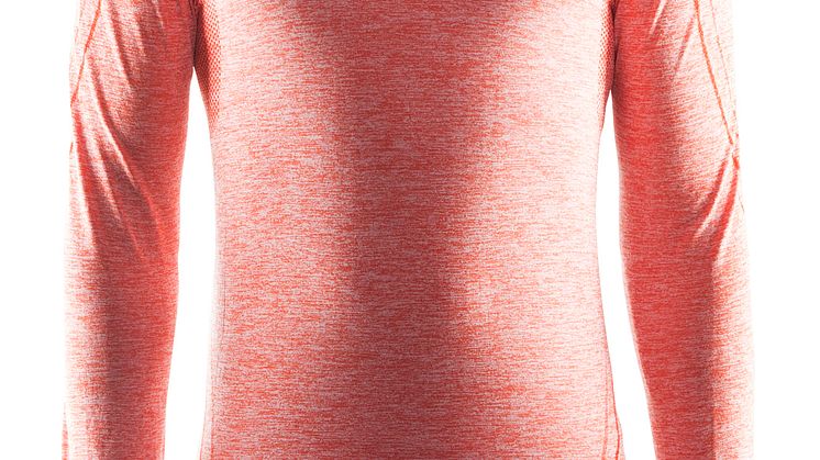 Active Comfort round neck long sleeve för herr i färgen cayenne (ca pris 350 kr)