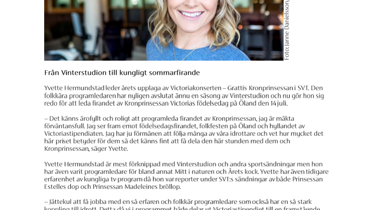 Hon leder Victoriakonserten – Grattis Kronprinsessan
