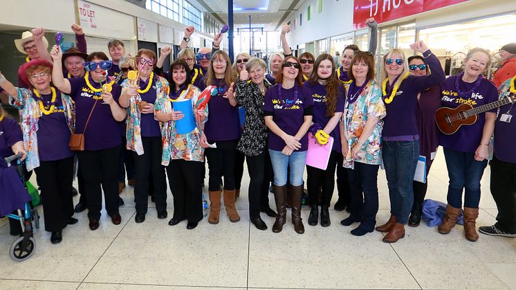 ​Stroke choir brings sunshine to Stretford shoppers