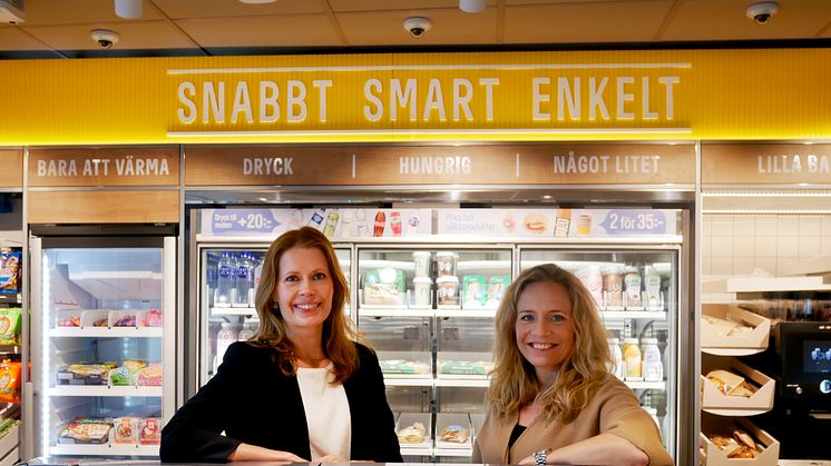 Maria Isaksson, affärsutvecklingschef och Mariette Kristenson, VD, Reitan Convenience Sweden AB 