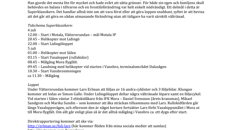 Idag startar äventyret – En svensk Klassiker på 24 timmar