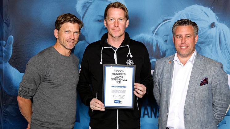 Roger Sandström, Munksund-Skuthamns SK. Här tillsammans med Jesper Blomqvist och Mikael Tykesson.