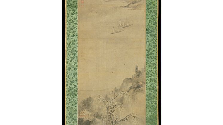 A hanging scroll
