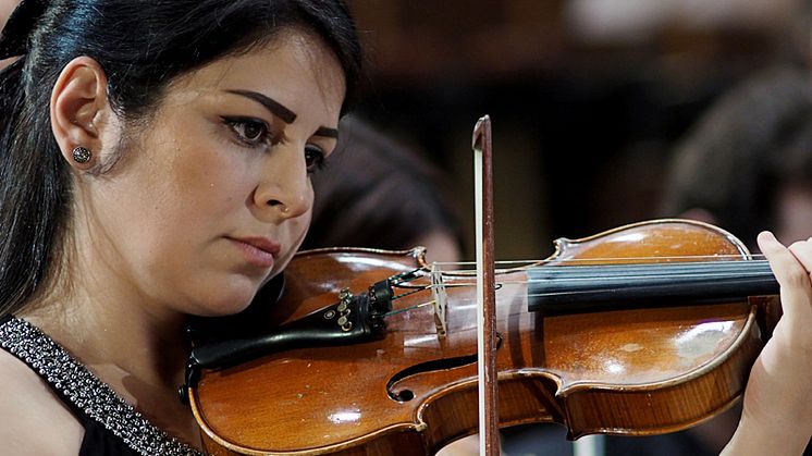 Musiker ur Syrian Expat Philharmonic Orchestra