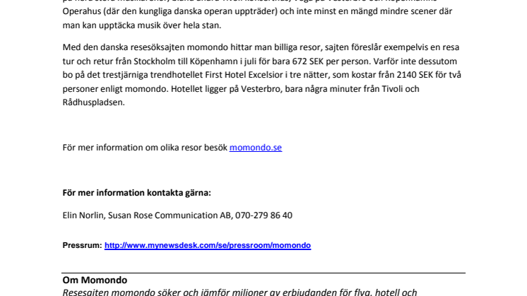 Danmark arrangerar Eurovision – boka musikresan till Köpenhamn nu!