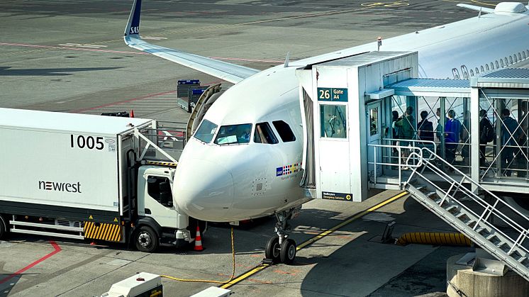 SAS A320 på Oslo lufthavn