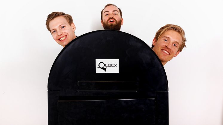 Björn Nyckelgård, Robert Kofoed & Christian Åsheim från Qlocx, fotografe Victor Ackerheim